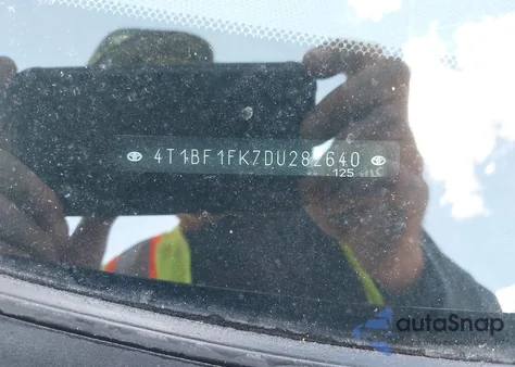 2013 Toyota Camry Se из США, поврежденный, VIN 4T1BF1FK7DU282640